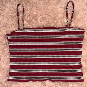 Cropped sleeveless shirt